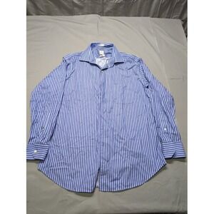 Peter Millar Mens Nanocare‎ Easyluxe Button Down Striped Golf Shirt Size 16.5